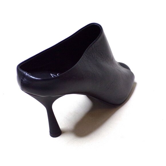 🆕 AGL Attilio Giusti Leombruni Dea Mule Sandal Shoes Leather Black 10 - Picture 7 of 14